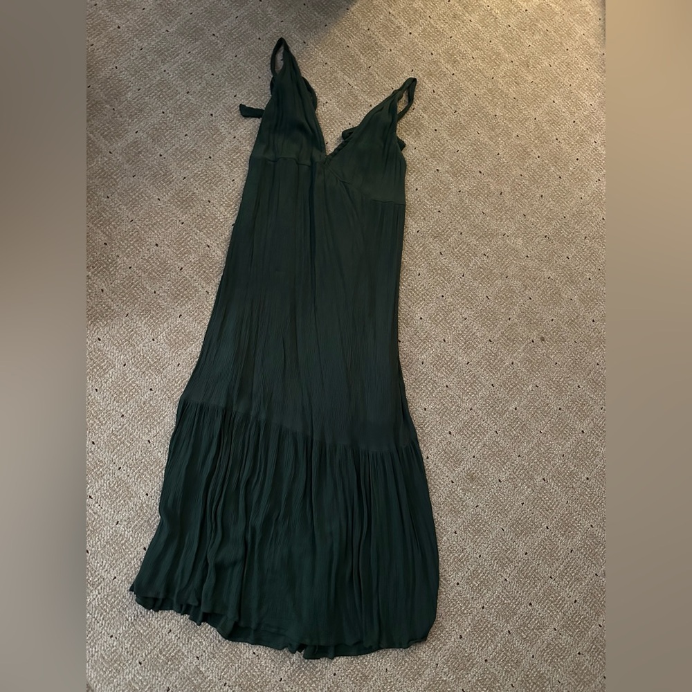 Abercrombie & Fitch Dark Green Maxi Dress